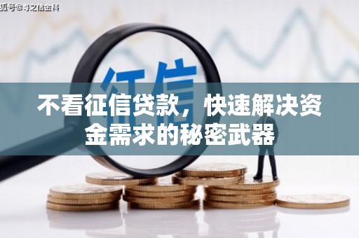 涿州不看征信贷款，快速解决资金需求的秘密武器