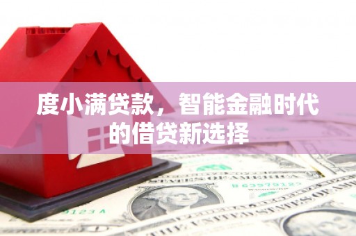 太保度小满贷款，智能金融时代的借贷新选择