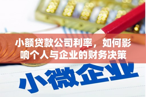林西小额贷款公司利率，如何影响个人与企业的财务决策