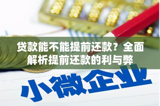 回民贷款能不能提前还款？全面解析提前还款的利与弊